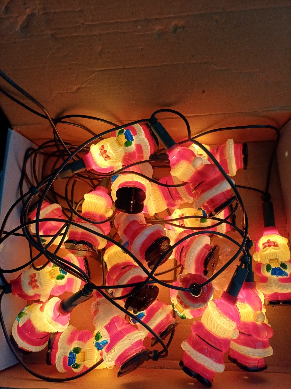 vintage oude Kerstlichtjes, Diversen, Kerst, Ophalen of Verzenden, Gebruikt