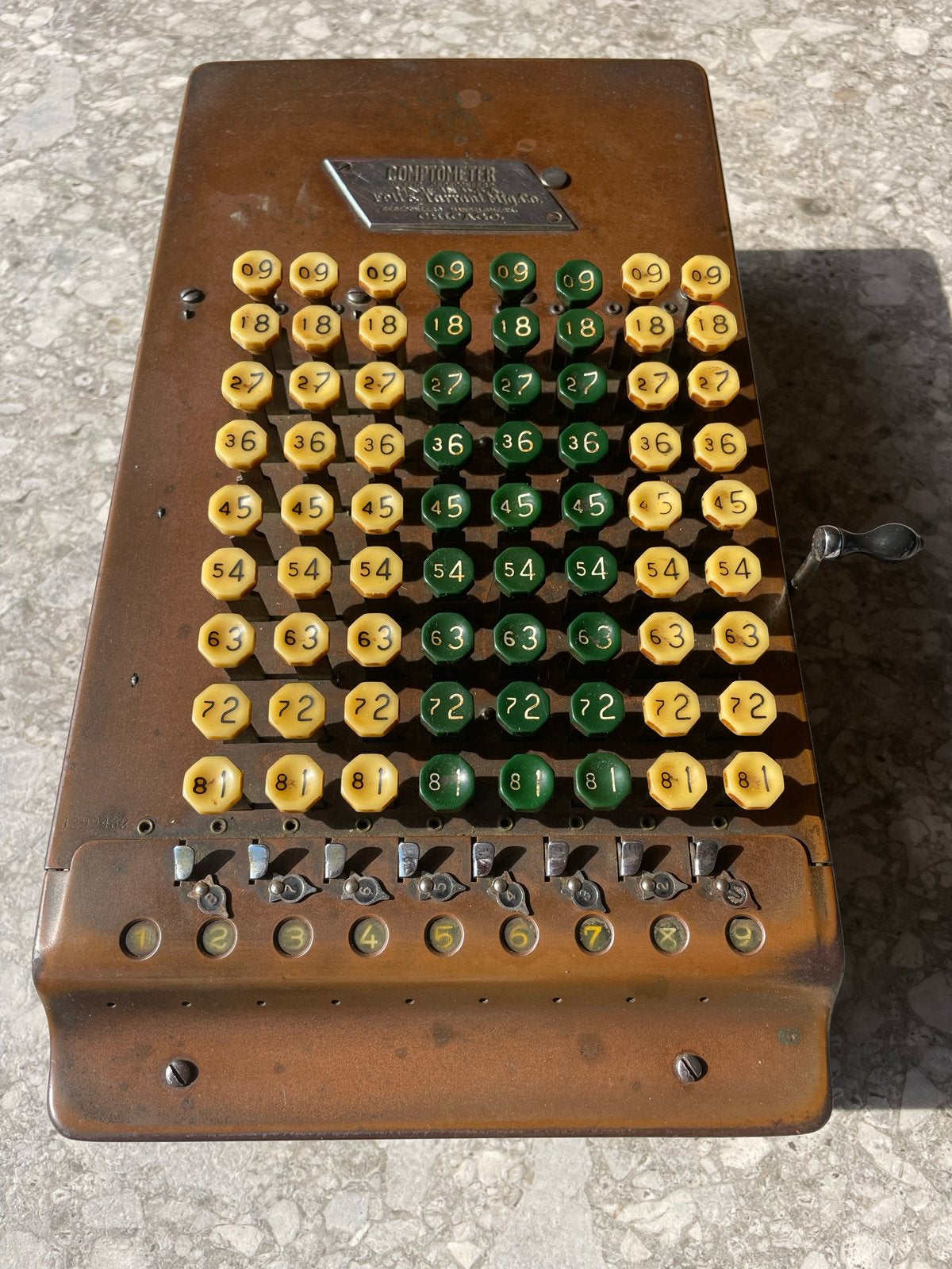 Felt & Tarrant Comptometer - ca '20 Mechan. Rekenmach, Antiek en Kunst, Ophalen of Verzenden