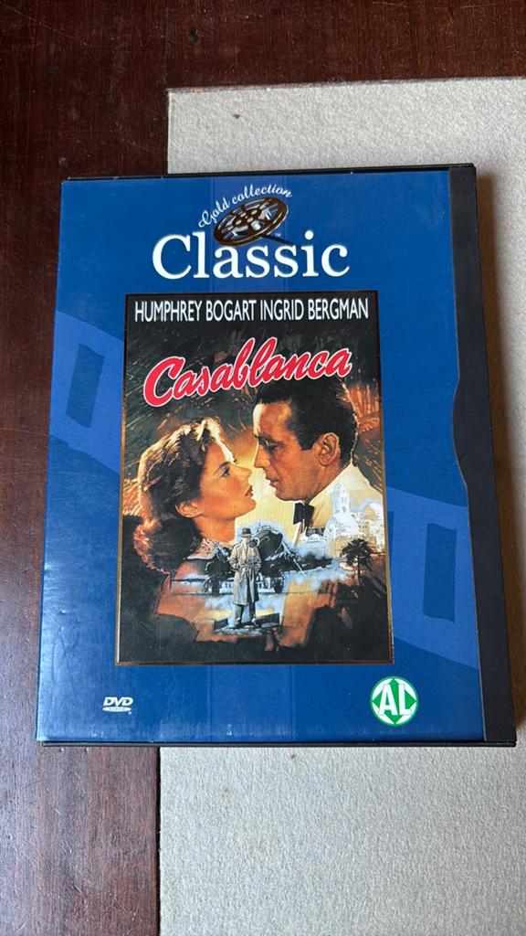 Casablanca - Humphrey Bogart en Ingrid Bergman, Alle leeftijden, Ophalen of Verzenden, Zo goed als nieuw, Drama