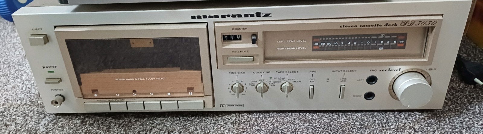 Marantz SD 3030 Stereo Cassettedeck - Vintage Hifi, Ophalen of Verzenden, Enkel, Marantz, Tiptoetsen