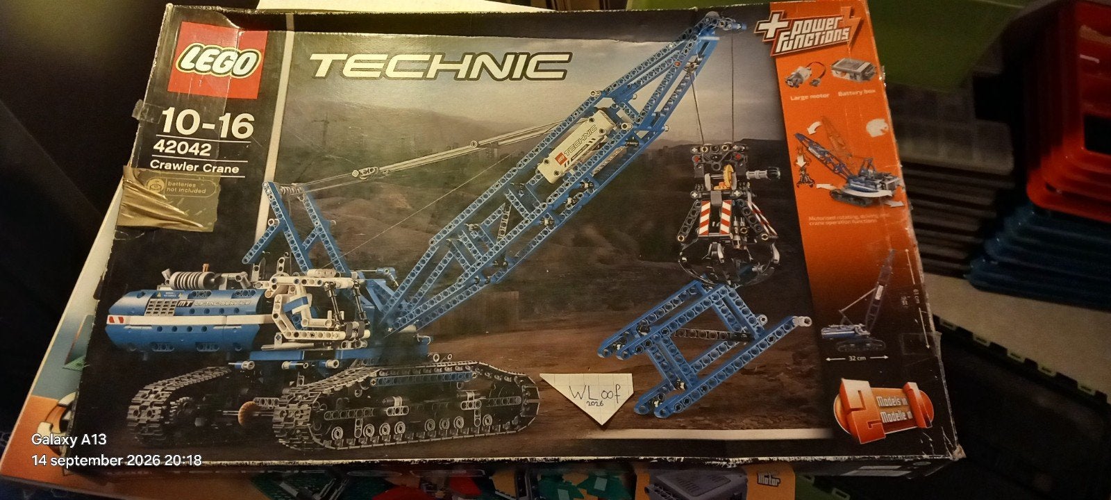 LEGO Technic 42042 Crawler Crane -met doos+boekje, Ophalen, Gebruikt, Overige merken