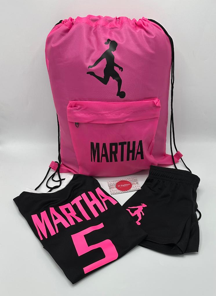 Sport set met je eigen naam in maat 158, Kinderen en Baby's, Kinderkleding | Maat 158, Ophalen of Verzenden, Nieuw, Jongen of Meisje