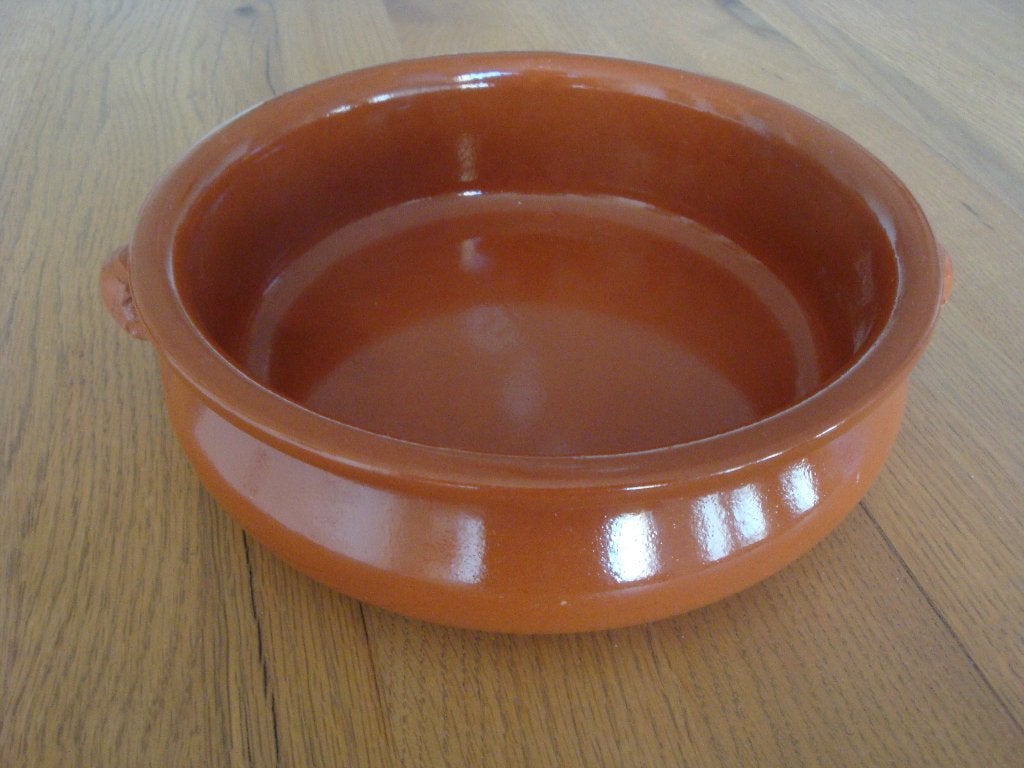 Terracotta schaal van binnen en van buiten geglazuurd, Huis en Inrichting, Keuken | Servies, Ophalen of Verzenden, Overige stijlen