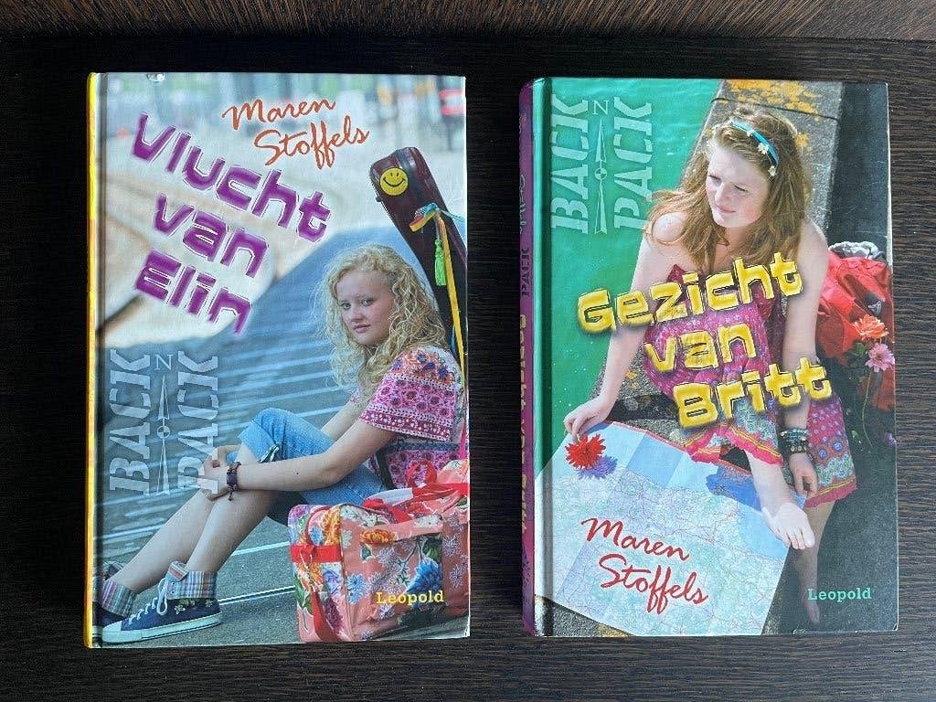 Maren Stoffels-2 boeken: Vlucht van Elin, Gezicht van Britt, Ophalen of Verzenden, Gelezen, Maren Stoffels