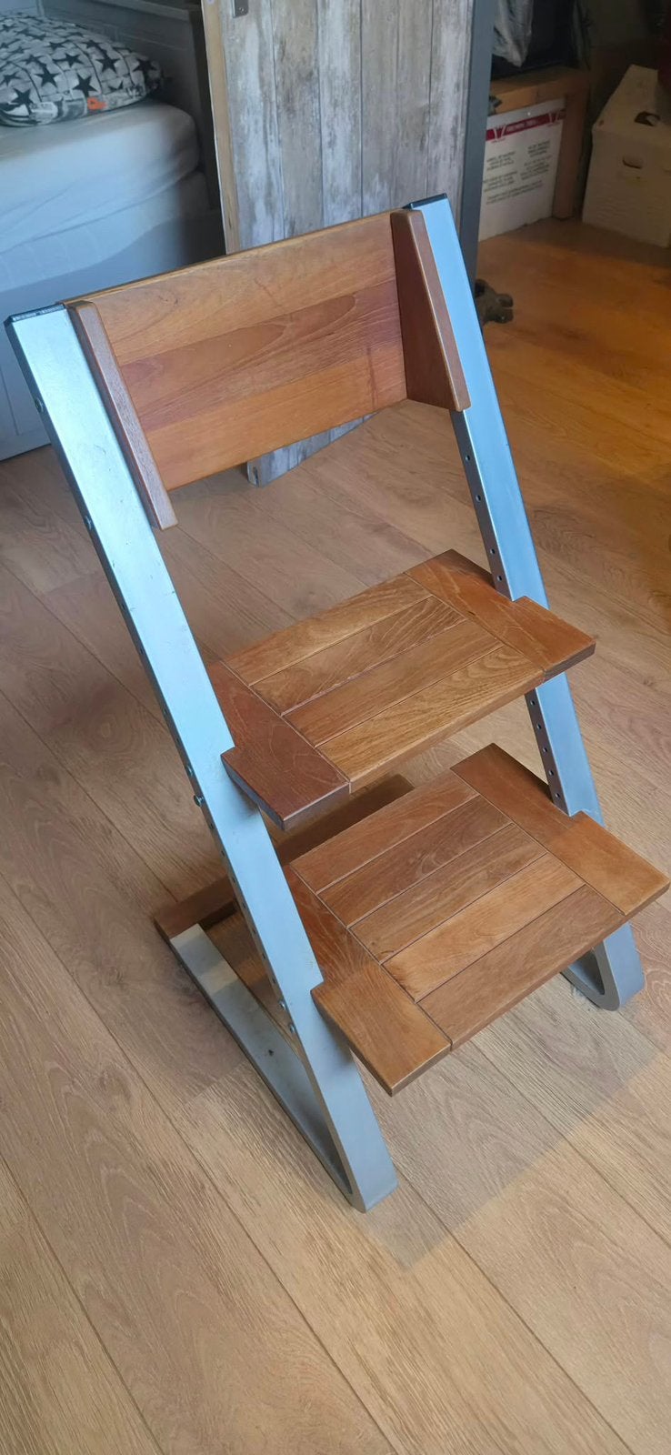 Child Home Childhome kinderstoel van Teak hout en aluminium., Ophalen of Verzenden, Zo goed als nieuw, Overige typen