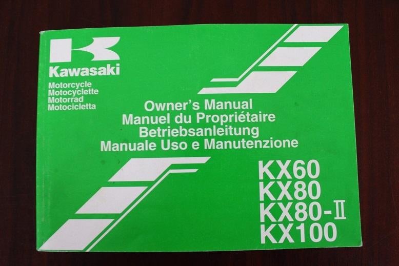 Kawasaki KX60 KX80 II KX100 1998 motorcycle owner's manual, Ophalen of Verzenden, Kawasaki