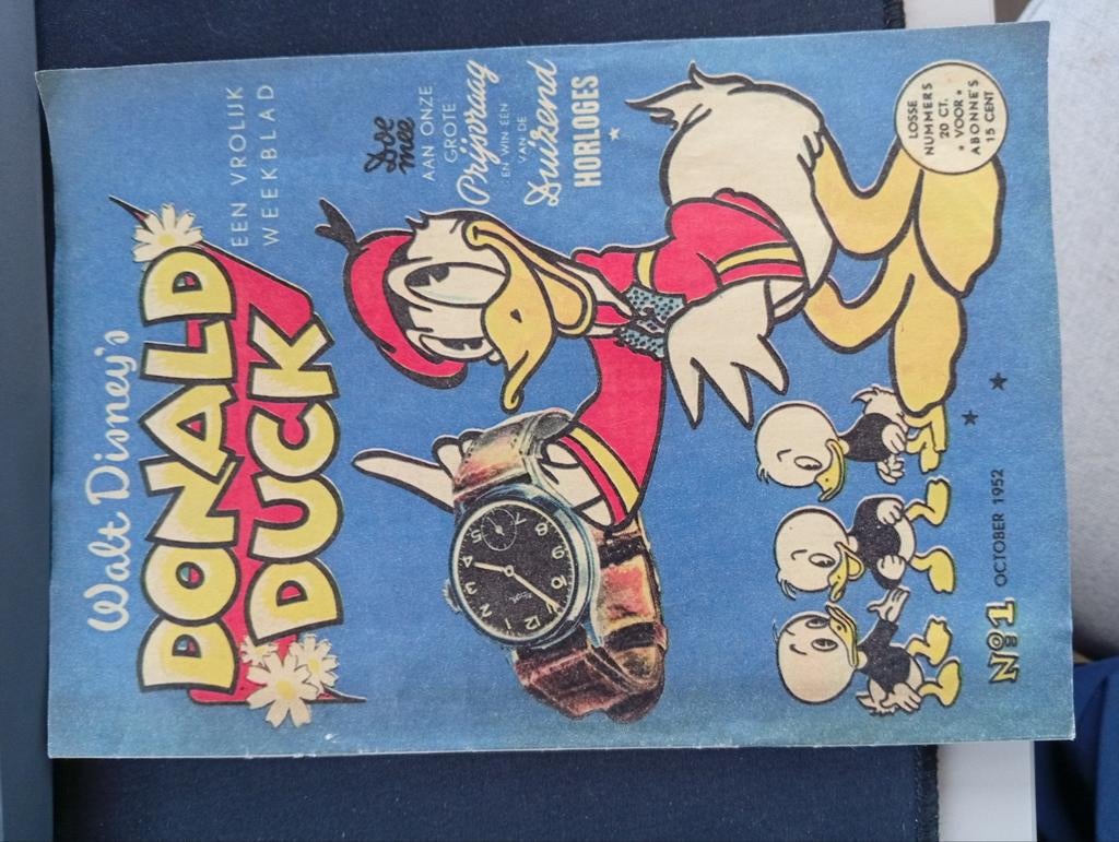 Donald duck 1952 oktober nr 1 (herdruk), Boeken, Eén stripboek, Ophalen, Gelezen, Walt Disney