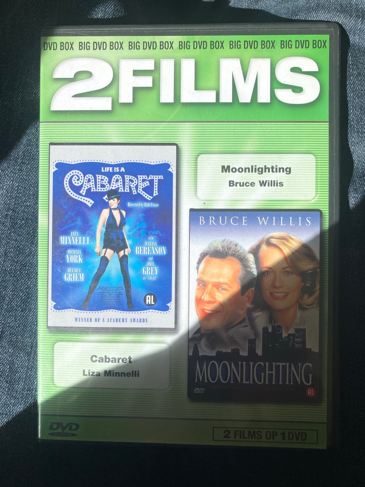 Cabaret & Moonlighting - 2 Films op 1 DVD, Cd's en Dvd's, Alle leeftijden, Nederlands, Ophalen of Verzenden, Inclusief doosje