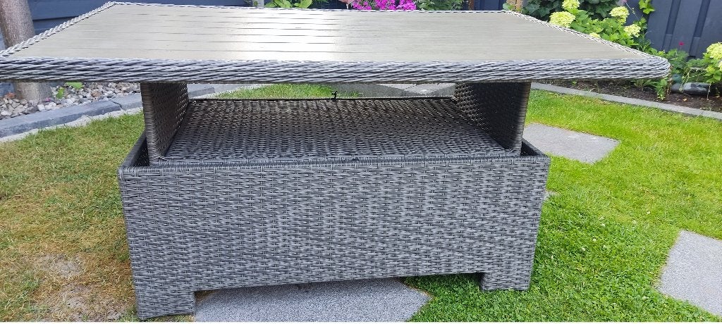 tuintafel, Ophalen, Zo goed als nieuw, Rechthoekig, Wicker
