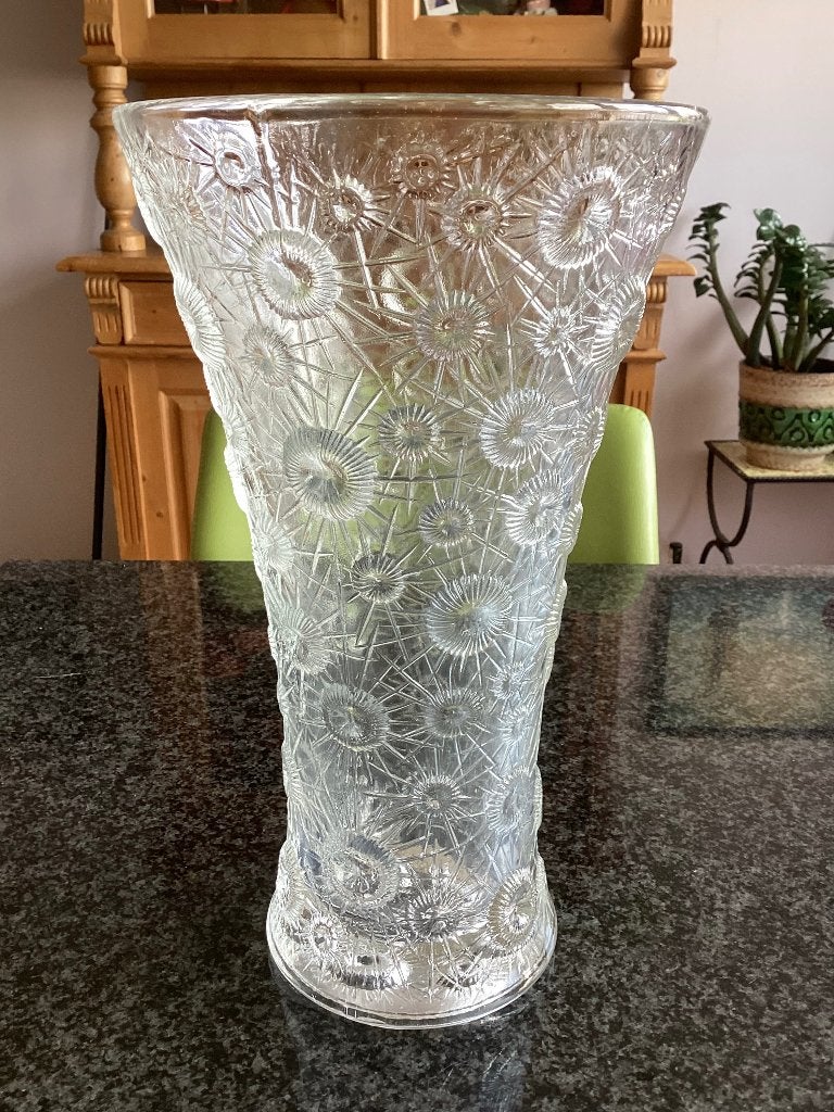 Vintage Jiří Řepásek 'Atomic' Vaas, Sklo Union, 1970 – 30cm, Ophalen
