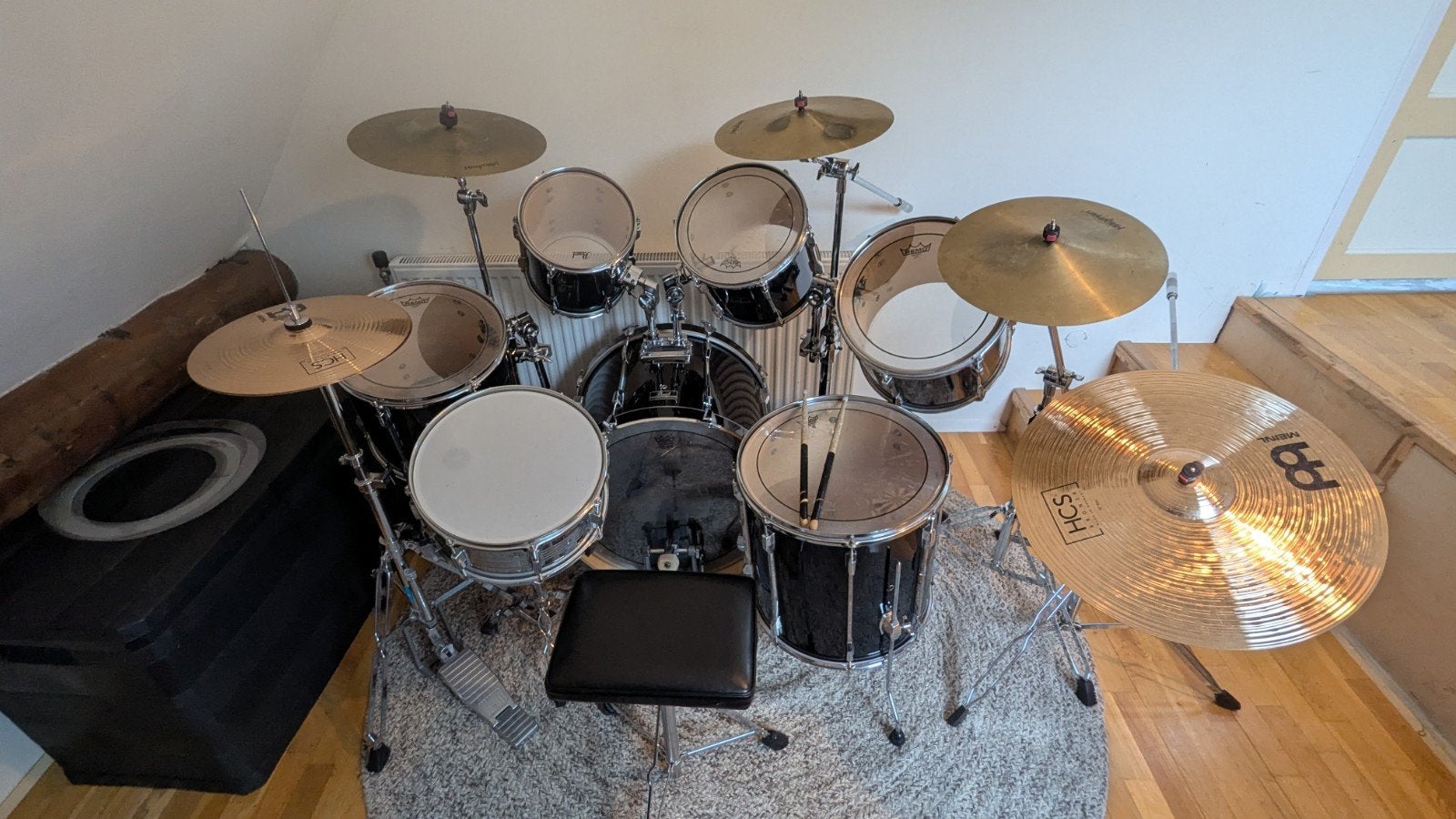 Pearl Export Drumstel. zeer uitgebreid!!, Ophalen, Gebruikt, Pearl