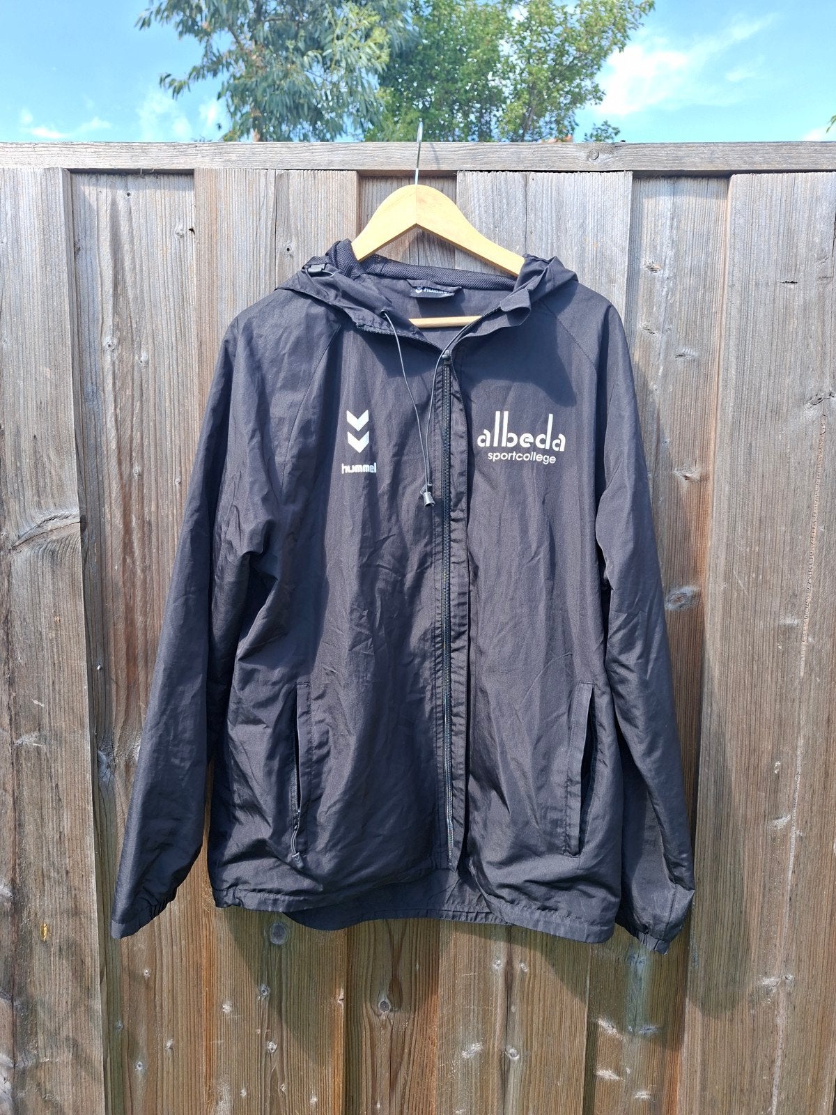 Albeda sportcollege windjack L, Ophalen of Verzenden, Zo goed als nieuw, Blauw