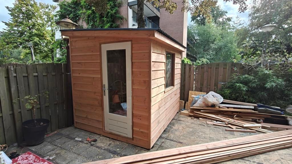 Schuur, tuinhuis, overkapping en vlonder montage op maat!