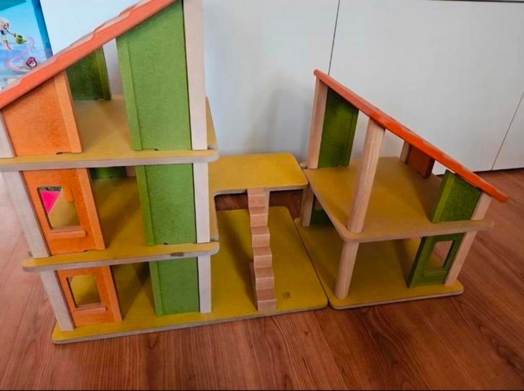 Plantoys Poppenhuis met Meubels & Accessoires, Ophalen of Verzenden, Gebruikt, Poppenhuis