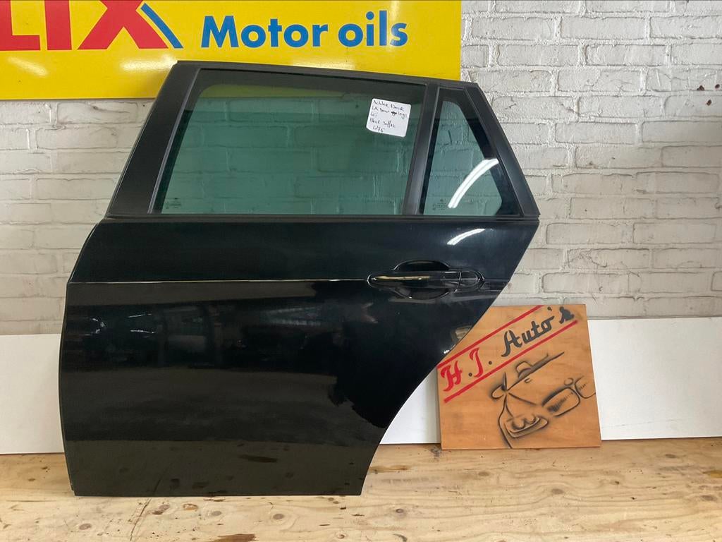 Deur achterzijde links BMW E91 Black Sapphire 475, Ophalen