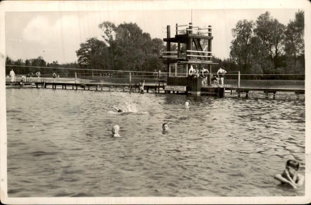 Winterswijk - Zwembad - Duiktoren, Ophalen of Verzenden, 1920 tot 1940, Ongelopen, Gelderland