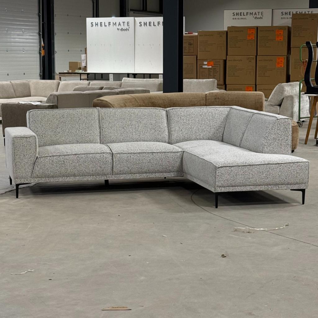 Hoekbank stof design modern aanbieding nu 999,-, Ophalen, 250 tot 300 cm, Hoekbank, Nieuw