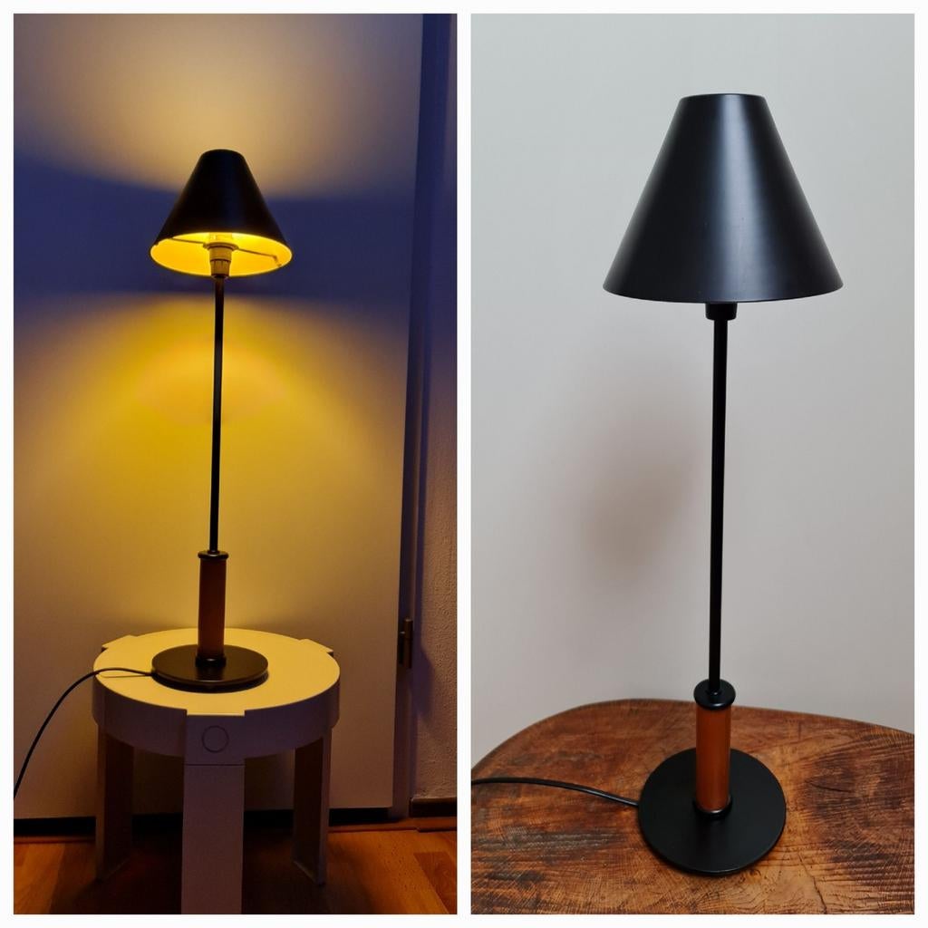 Schemerlamp tafellamp SCE uit Frankrijk metaal galant zwart, Huis en Inrichting, Ophalen, Gebruikt, Minder dan 100 cm, Modern stilistisch interieur design