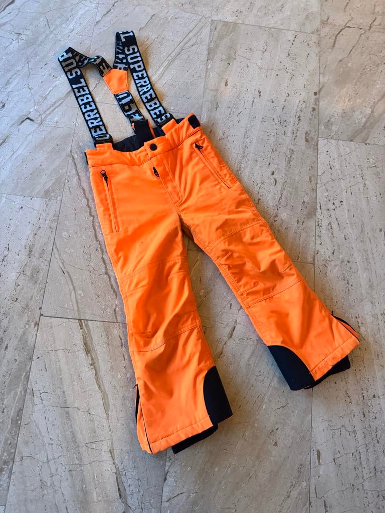 Superrebel Skibroek, maat 110, oranje, Overige merken, Gebruikt, 100 tot 140 cm, Ophalen of Verzenden