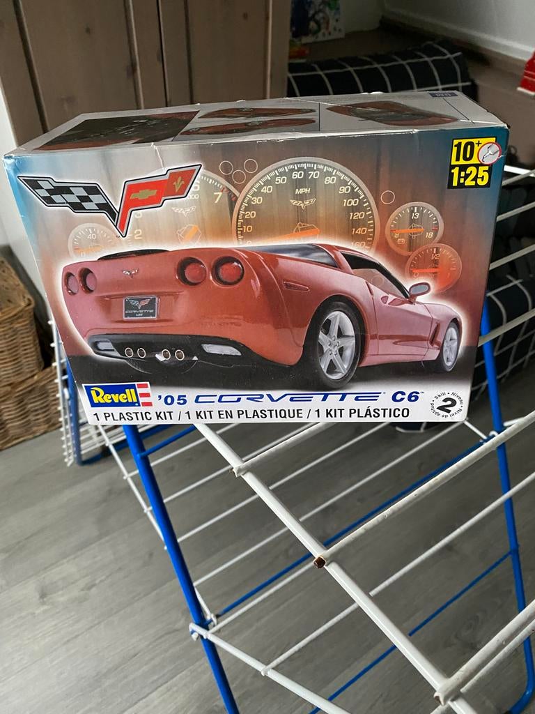 Revell '05 Corvette C6 Modelbouwpakket 1:25, Auto, Nieuw, Ophalen of Verzenden, 1:32 tot 1:50