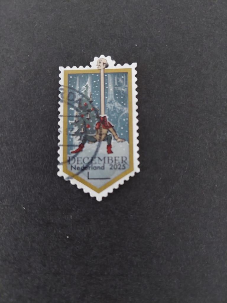 Kerstzegel 2025. Langnek. Efteling  voor H de Vries, Ophalen of Verzenden