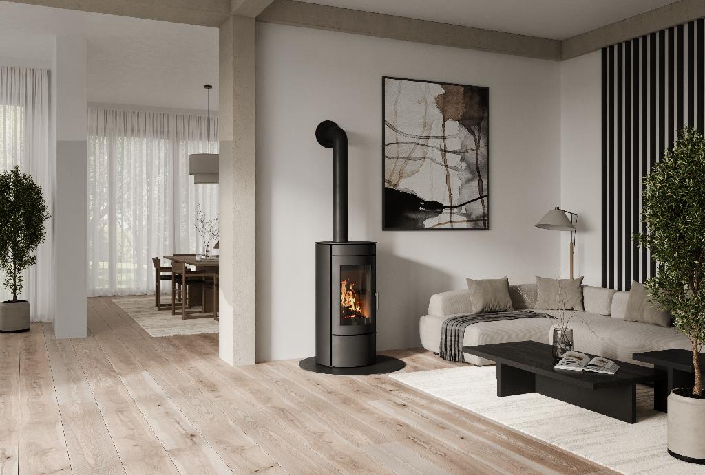 Cv-houtkachel Baldr | Nordic Fire, Ophalen of Verzenden, Vrijstaand, Hout, Nieuw