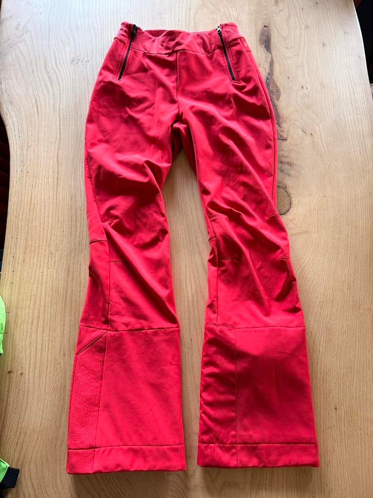 Rode Skibroek - Maat S, Ophalen of Verzenden, Zo goed als nieuw, Maat 36 (S), Broek
