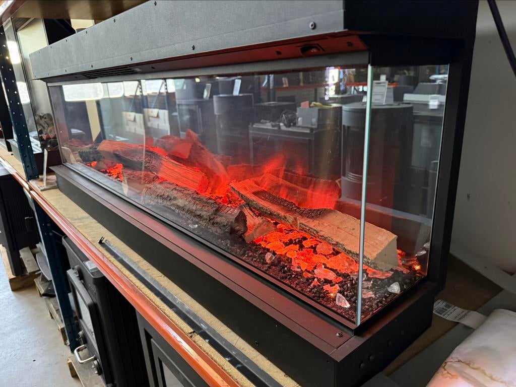 Elektrische inbouwhaard 150 cm breed showmodel, Elektrische haard, Nieuw, Element4, Info@kachel.nl