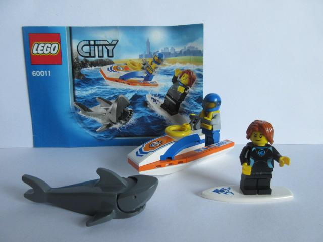 60011 surfer rescue met bouwtekening, Ophalen of Verzenden, Zo goed als nieuw, Complete set, Lego