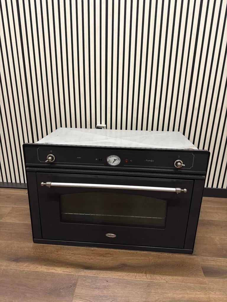 Luxe Nostalgische Boretti inbouwoven antraciet 90 cm, Witgoed en Apparatuur, Ovens, De schout 4, Fornello Esperta, Ophalen of Verzenden