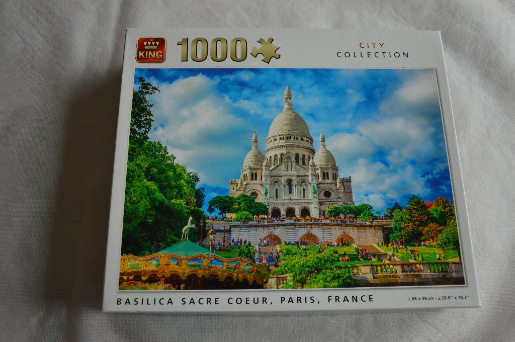 Puzzel: Sacre Coeur, Paris, France 1000 stukjes King, Hobby en Vrije tijd, Denksport en Puzzels, Ophalen of Verzenden, 500 t/m 1500 stukjes