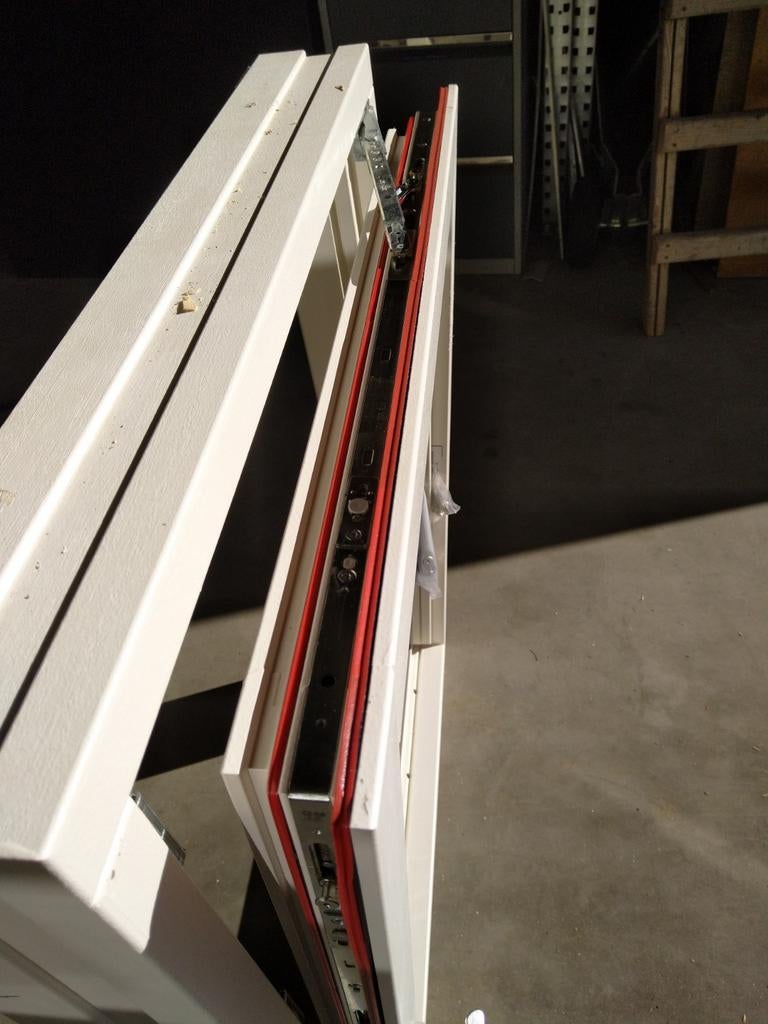 Hardhout kozijn met draaikiep, 75 tot 150 cm, Raamkozijn, Ophalen of Verzenden, 75 tot 150 cm