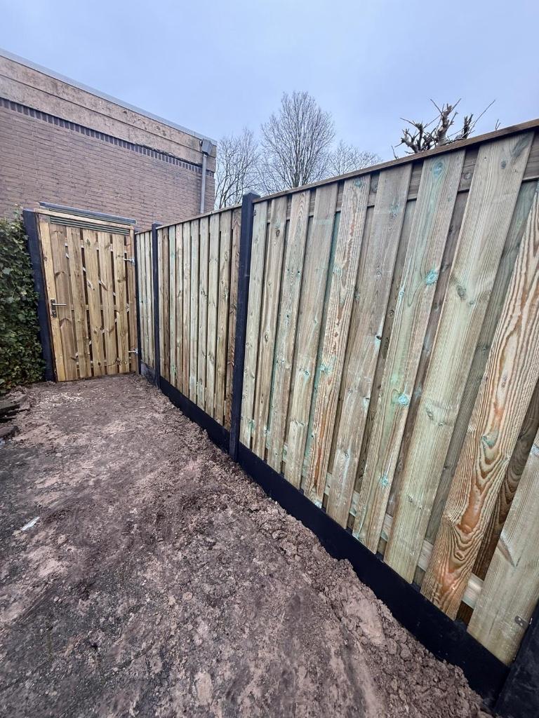Hout-beton schuttingen, Gratis offerte!, Ophalen, Minder dan 3 meter, Nieuw, Dienstverlening Entjes