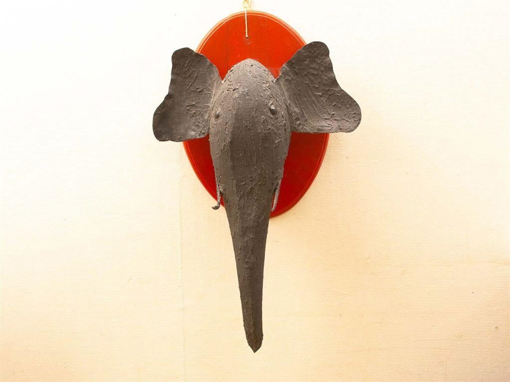 Wanddecoratie een hoofd van een olifant 35619, Ophalen of Verzenden, Gebruikt