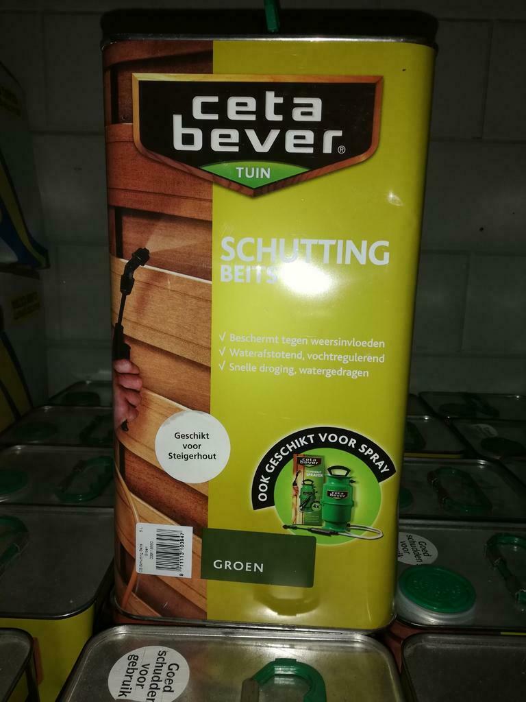 Ceta bever schutting beits, Ophalen, Nieuw, Groen, Beits