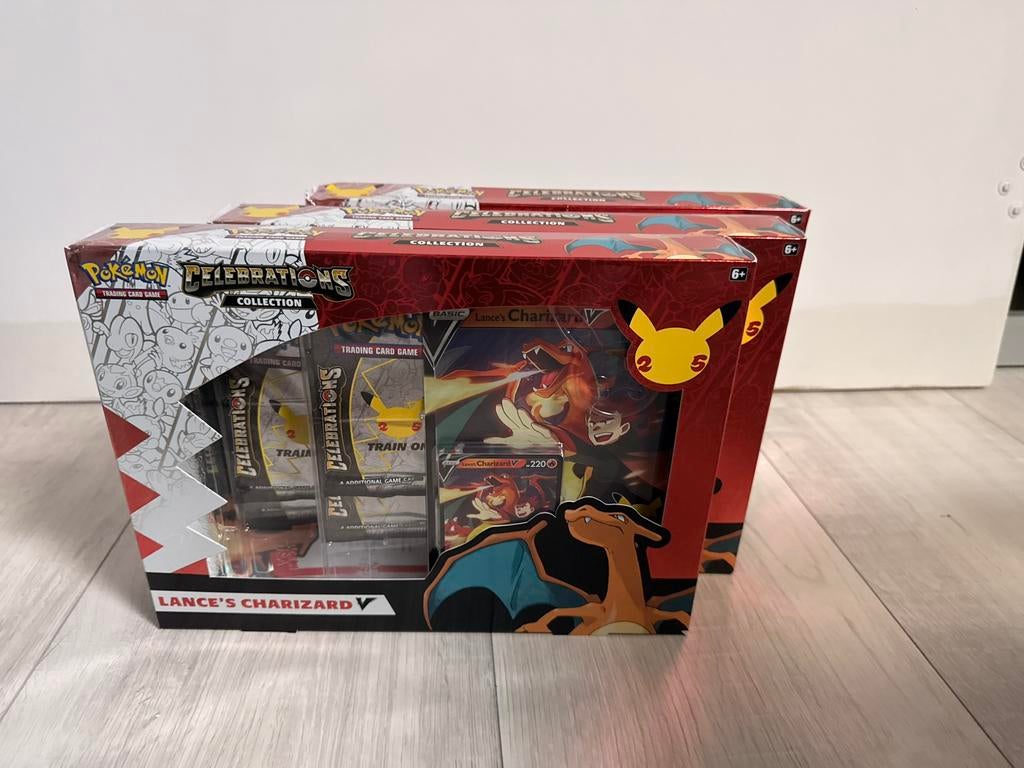 Pokemon Lance’s Charizard collection box 3x, Overige generaties, Ophalen of Verzenden, Nieuw