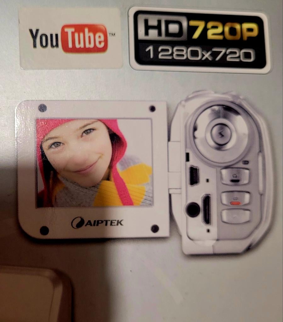 Aiptek PocketDV AHD H125 Camcorder - Zo goed als nieuw!, Overige merken, Overige soorten, Zo goed als nieuw, Ingebouwde lamp
