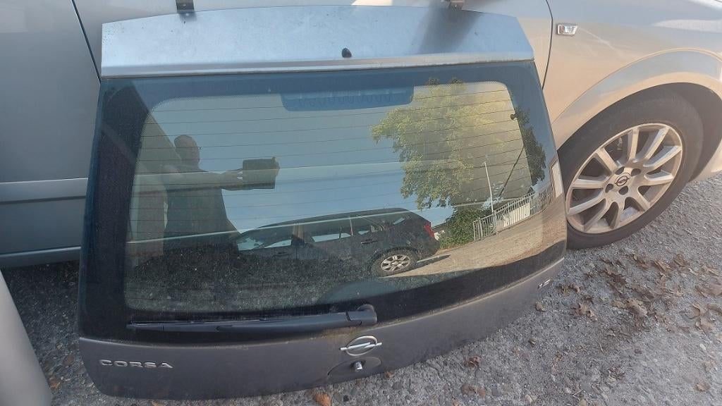 Donkergrijze achterklep Opel Corsa C model, Ophalen of Verzenden