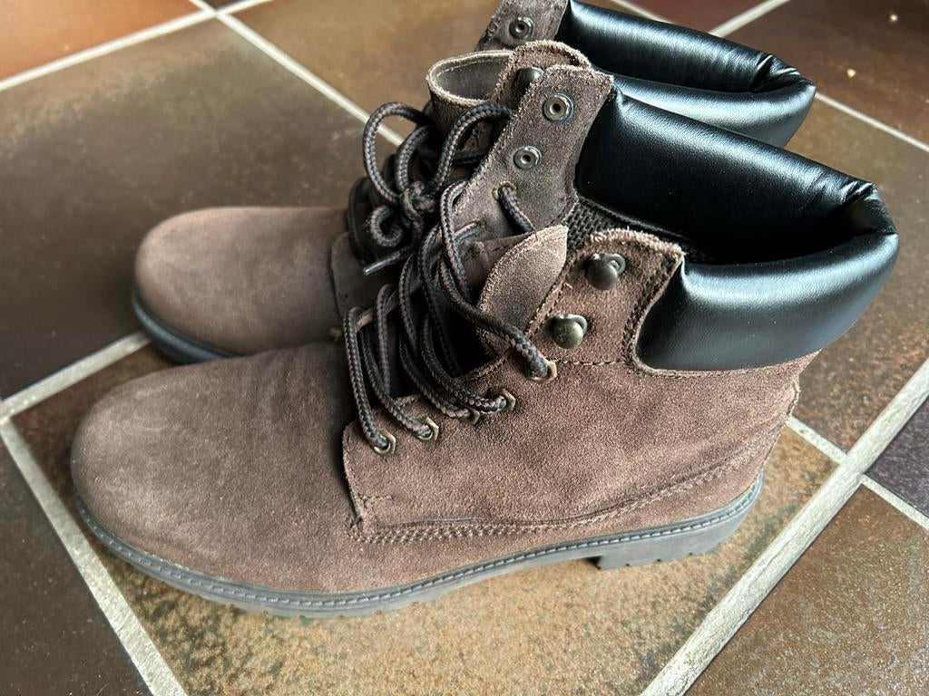 Bruine heren boots maat 43, Ophalen of Verzenden, Gedragen, Bruin, Boots