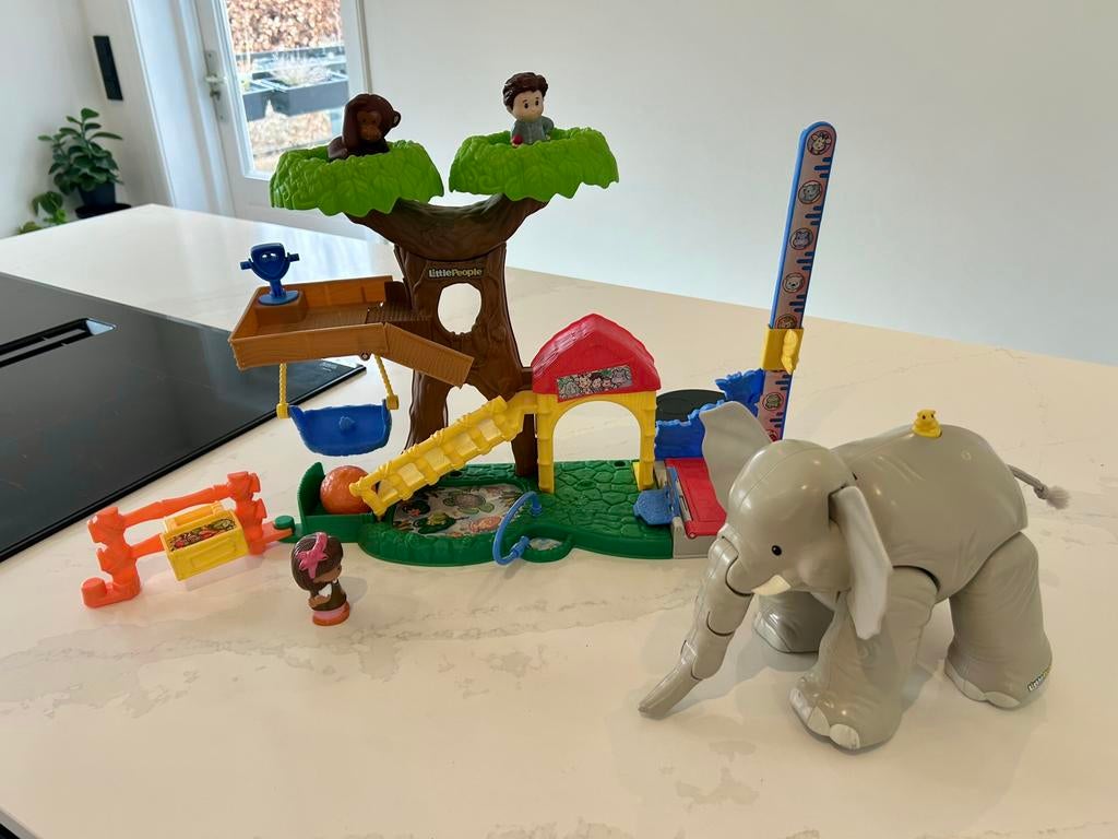 Fisher-Price Little People Big Animal Zoo Speelset, Kinderen en Baby's, Speelgoed | Fisher-Price, Ophalen, Zo goed als nieuw, Speelset