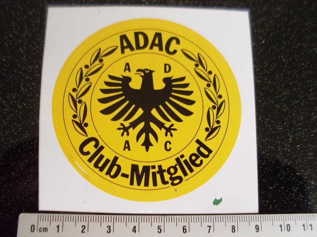 sticker adac club mitglied logo embleem, Verzenden, Zo goed als nieuw, Bedrijf of Vereniging