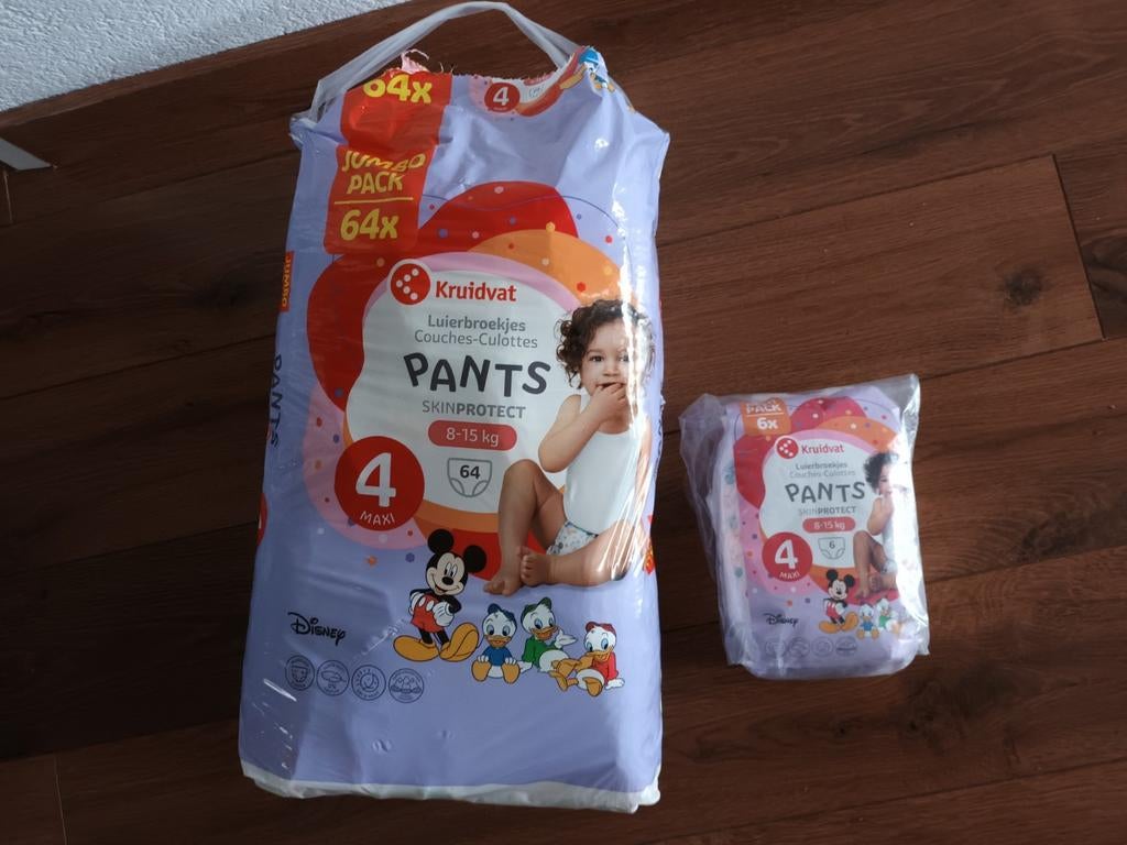 65 luierbroekjes luier broekjes pants maat 4 kruidvat 8-15kg, Ophalen of Verzenden, Nieuw, Overige typen, Overige merken