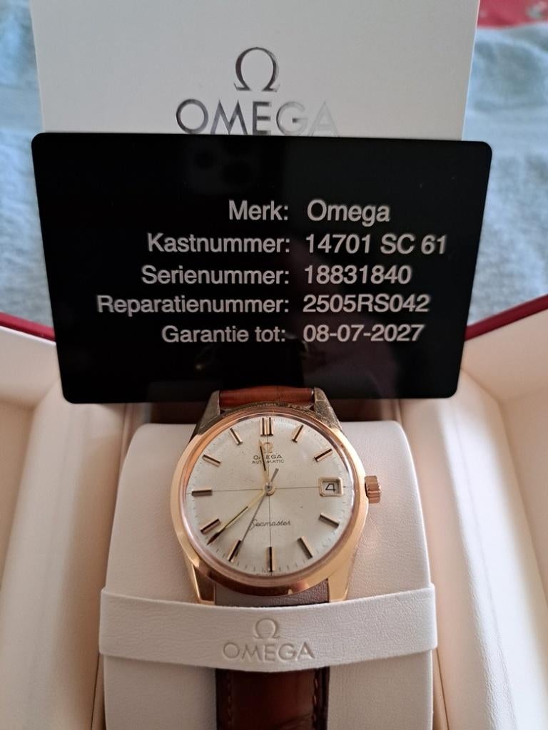 Omega Seamaster Automatic 14701SC 18krt goud, Zwitserland, Juweliervonk@gmail.com, Polshorloge, Ophalen of Verzenden