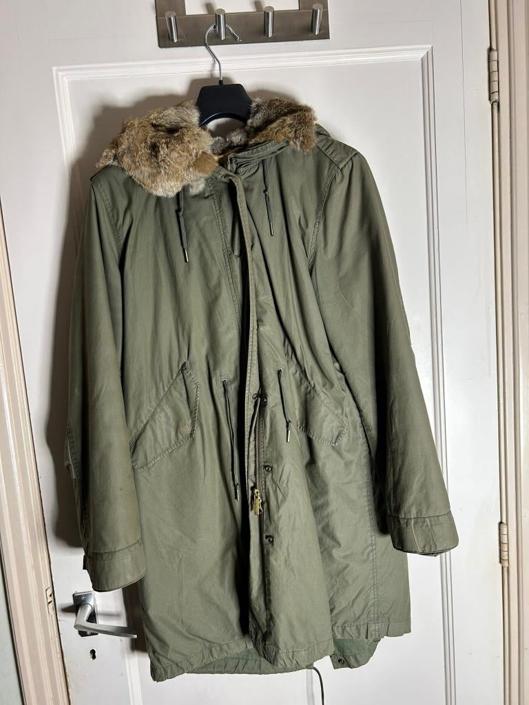 Woolrich John Rich & Bros Parka Groen - Maat M, Kleding | Dames, Jassen | Winter, Zo goed als nieuw, Maat 38/40 (M), Groen, Verzenden