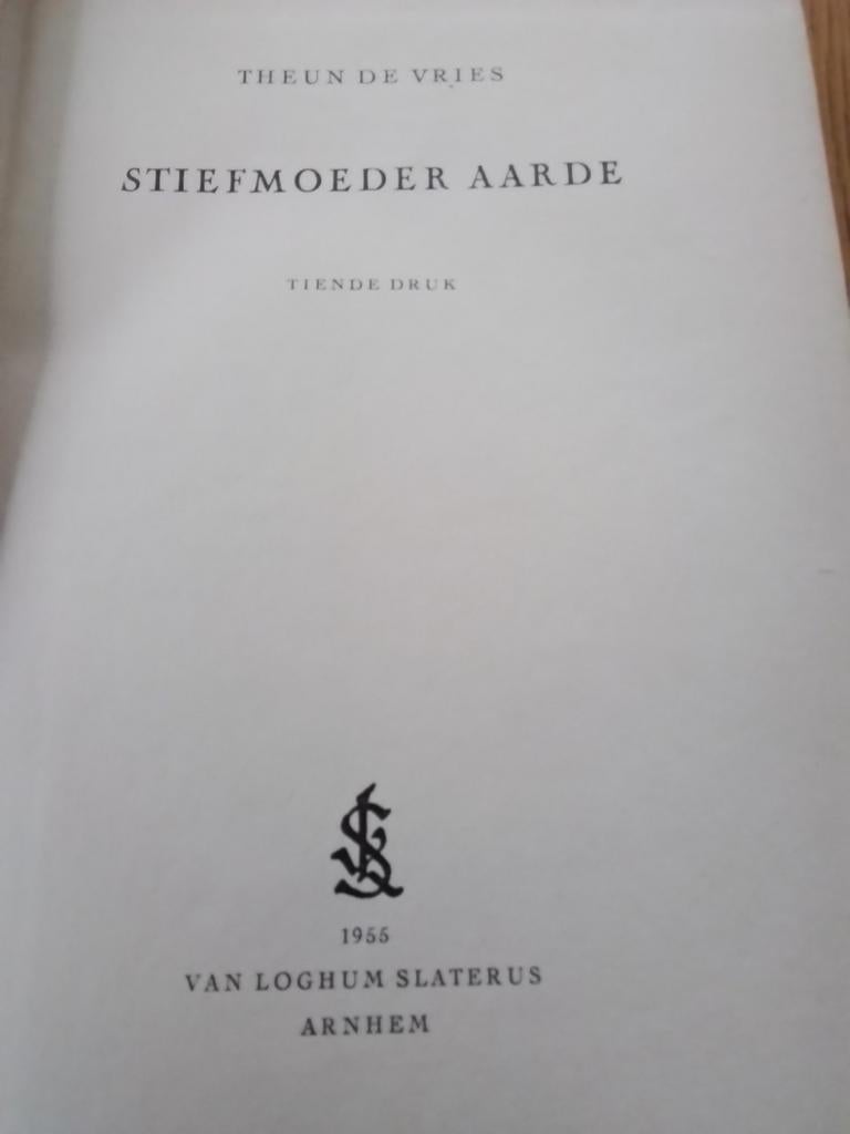Stiefmoeder aarde Theun de Vries hardcover, Ophalen of Verzenden, Gelezen