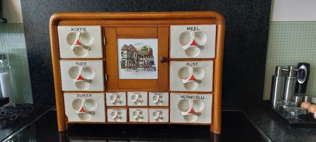 kruidenkastje  brocante, Antiek en Kunst, Ophalen