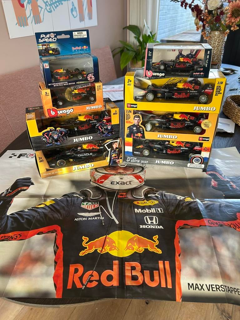 Max Verstappen Red Bull auto’s 2017 t/m 2022, Ophalen of Verzenden, Nieuw, Formule 1