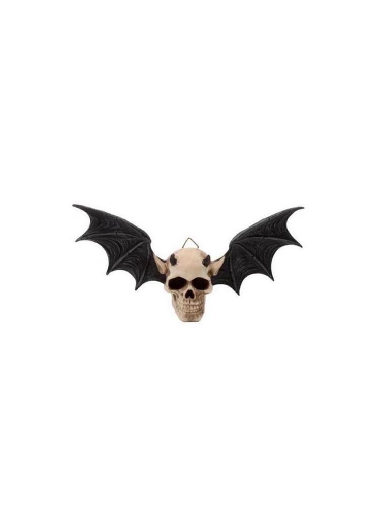 Duivel Vleermuis Schedel Wanddecoratie - Halloween, hobby,, Verzamelen, Beelden en Beeldjes, Ophalen of Verzenden, Nieuw, Fantasy