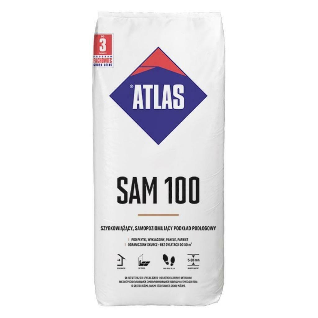 Atlas SAM100 gipsgebonden (anhydriet)egaline 25 KG (5-30mm), Ophalen of Verzenden, Nieuw