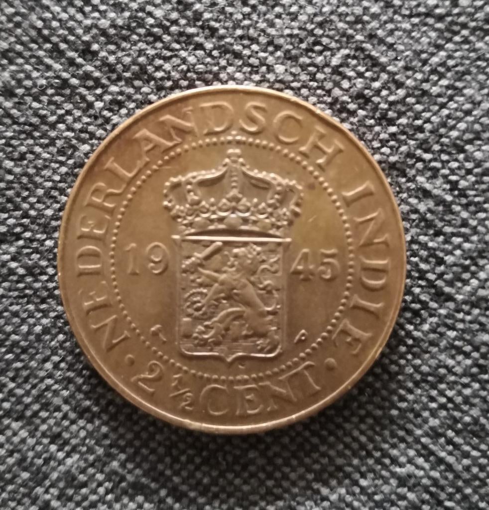 Munt 2.5 cent Nederlands Indie, Verzenden, Overige soorten, Nederland, Embleem of Badge